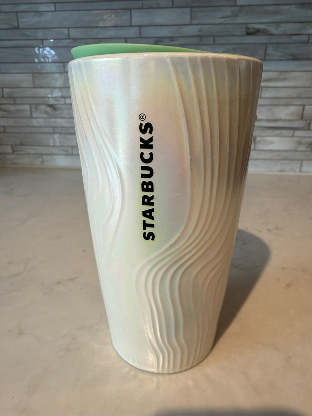 Starbucks Iridescent Textured Ceramic Tumbler
Swirl Ocean 12 oz